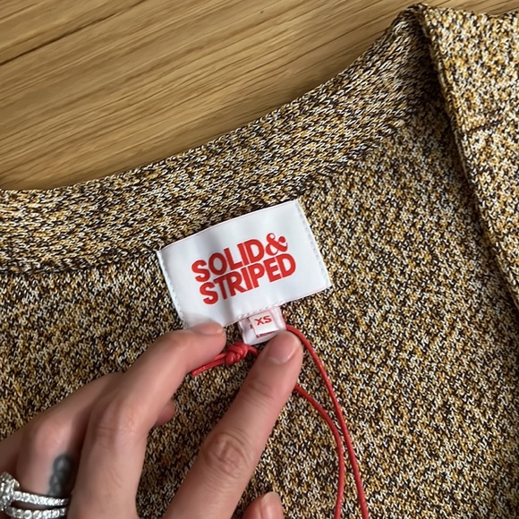 NWT Solid & Striped  The Molly Cardigan in Marigold Multi - Picture 7 of 9